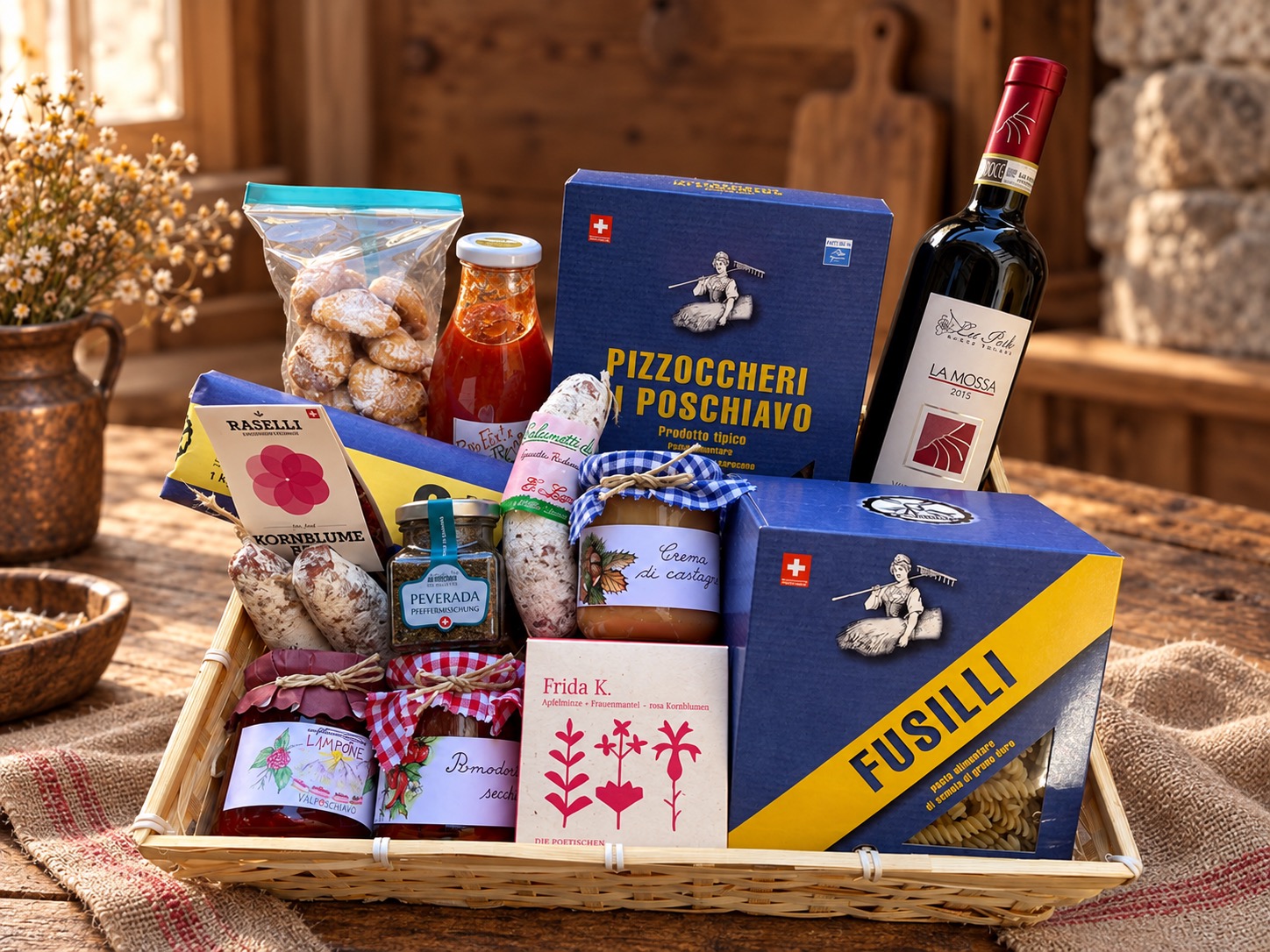 Grosser Geschenkkorb