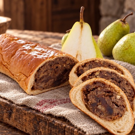 Traditionelles Birnenbrot aus dem Puschlav