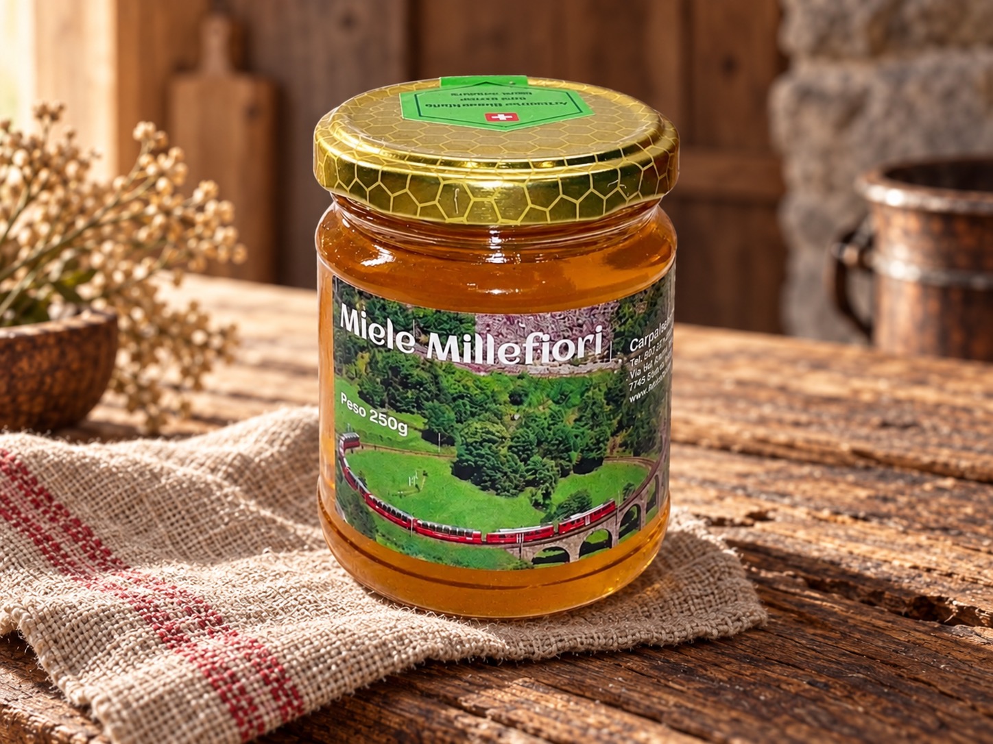 Blütenhonig aus dem Puschlav – Schweizer Alpenhonig
