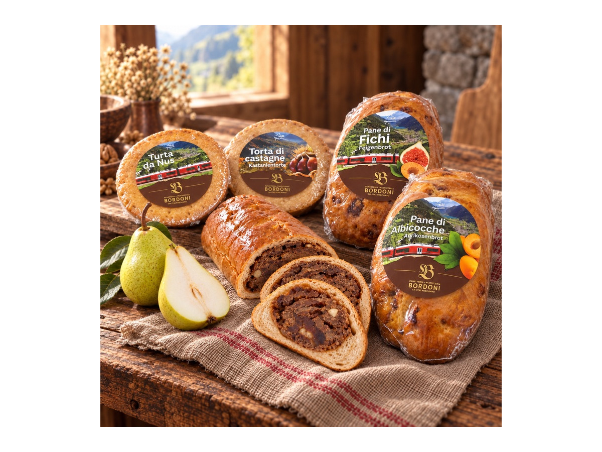 Süsse Degustation Valposchiavo mit fünf Gebäckspezialitäten
