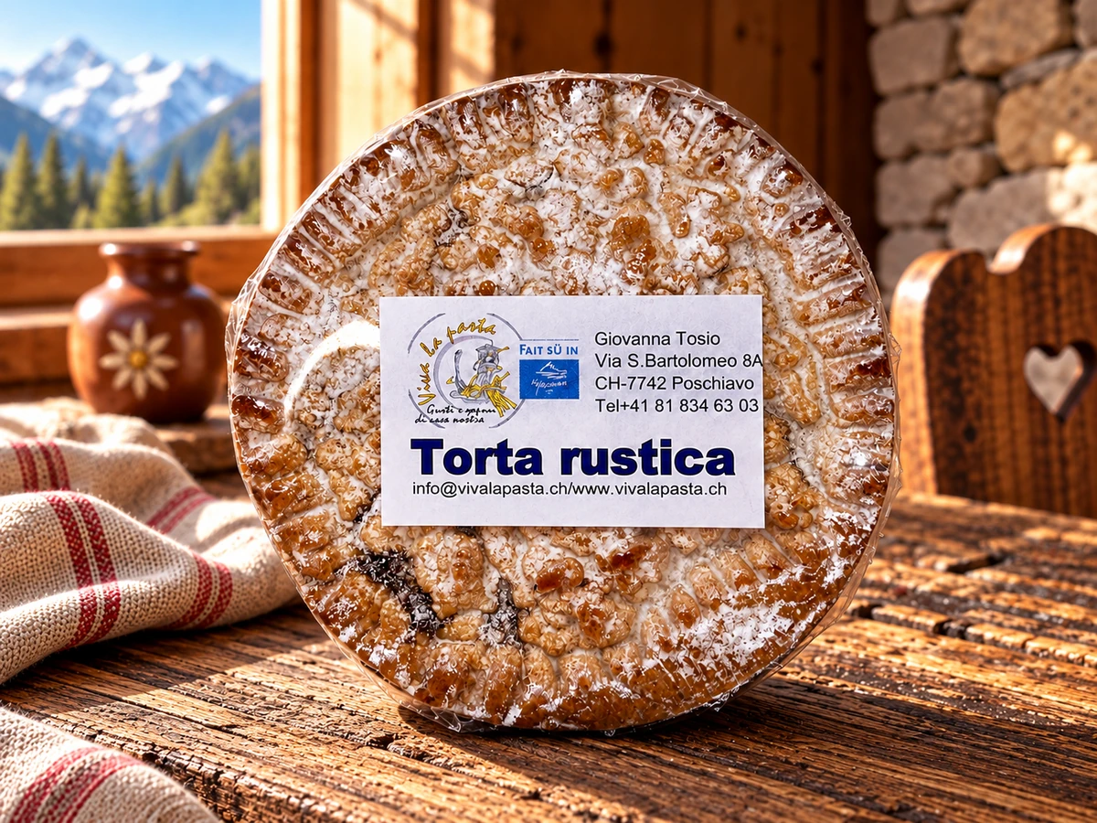 Rustikale Torte 215 g, verpackt – Giovanna Tosio / Viva la Pasta
