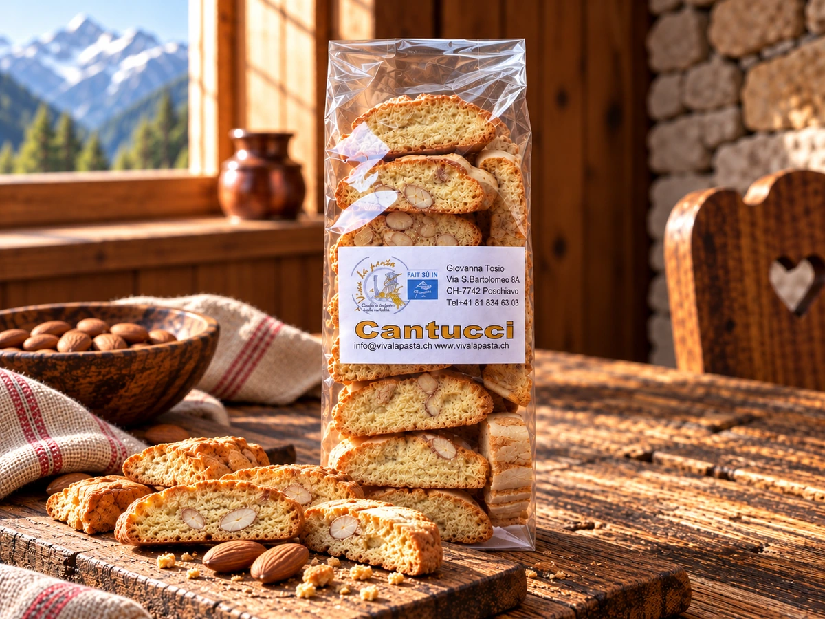 Cantucci artigianali 150 g confezionati – Giovanna Tosio / Viva la Pasta
