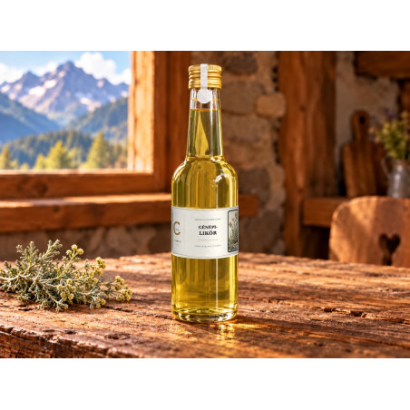 Genepy-Likör aus dem Puschlav – Crameri Food, 250 ml.