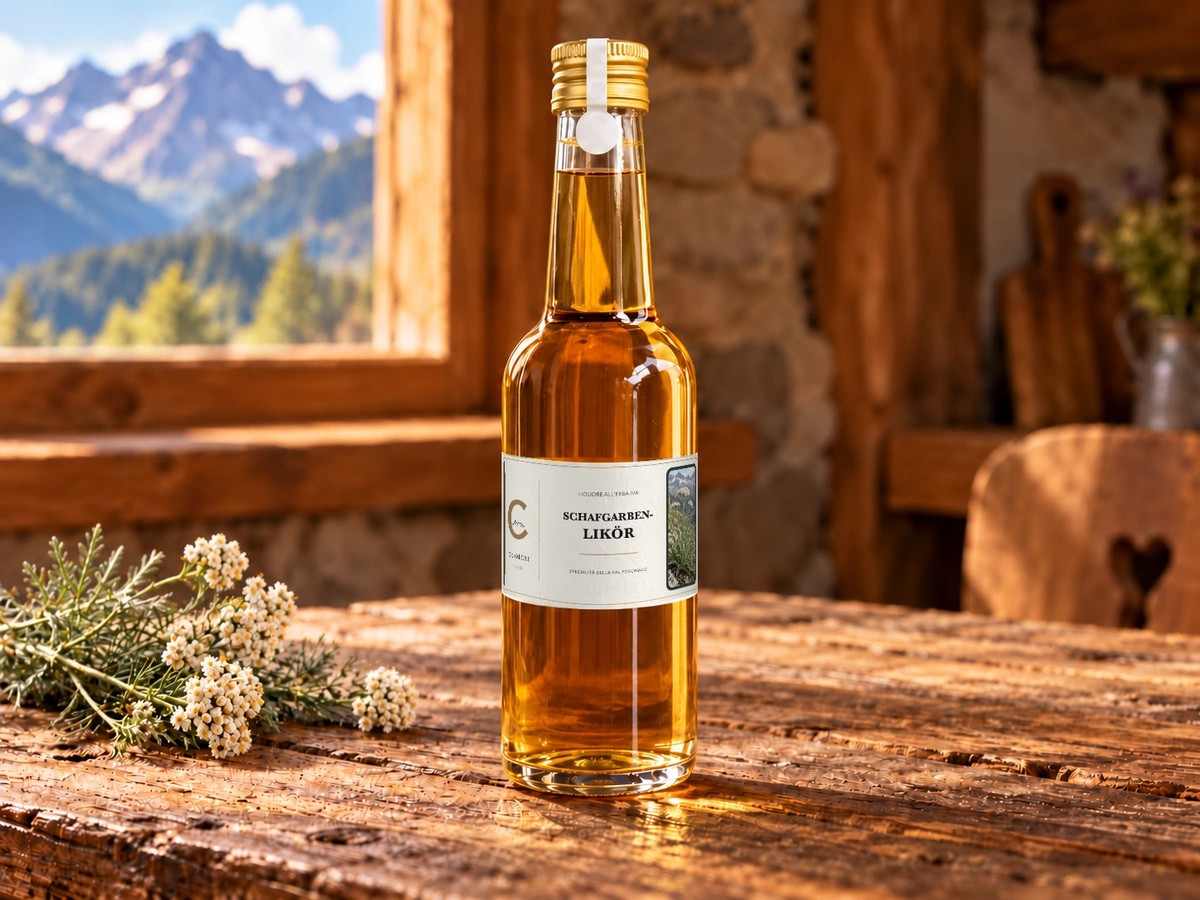 Schafgarben-Likör – Erba IVA aus dem Puschlav – Crameri Food, 250 ml.