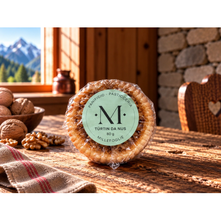 Türtin da nus della Val Poschiavo – Millefoglie, 80 g.